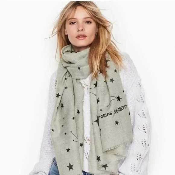 Victoria's Secret Winter Angel Night Stars Scarf - Picture 1 of 5